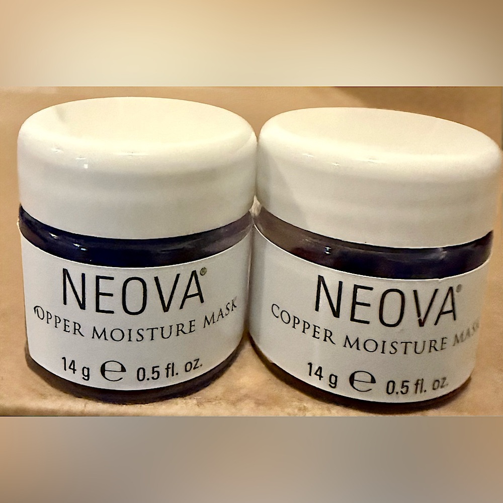 Neova Pure Copper Moisture Mask -2 PACK Size 0.5 Fluid Ounces Each -New & Sealed